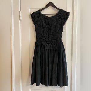 Vintage black taffeta cocktail dress